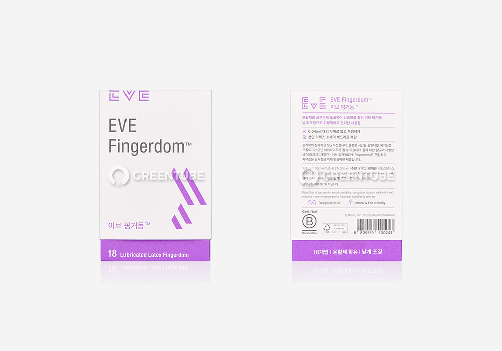 이브 핑커돔 손가락 콘돔 외부 포장