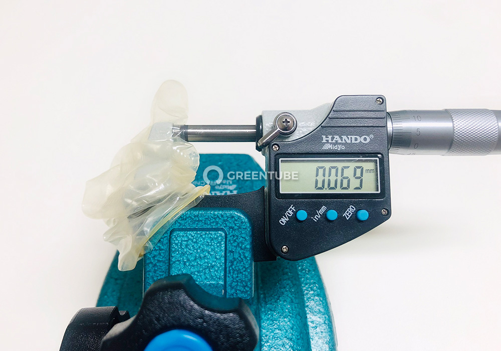 스텔라 벌크 대용량 콘돔 두께 측정