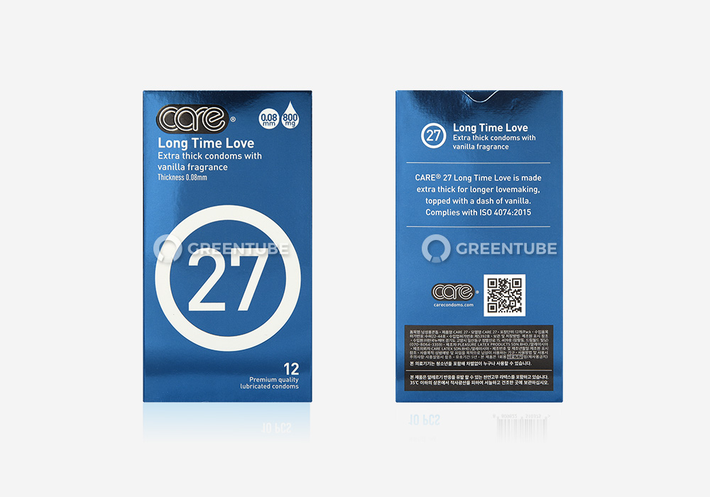 케어 27 롱타임 러브 콘돔 외부 포장