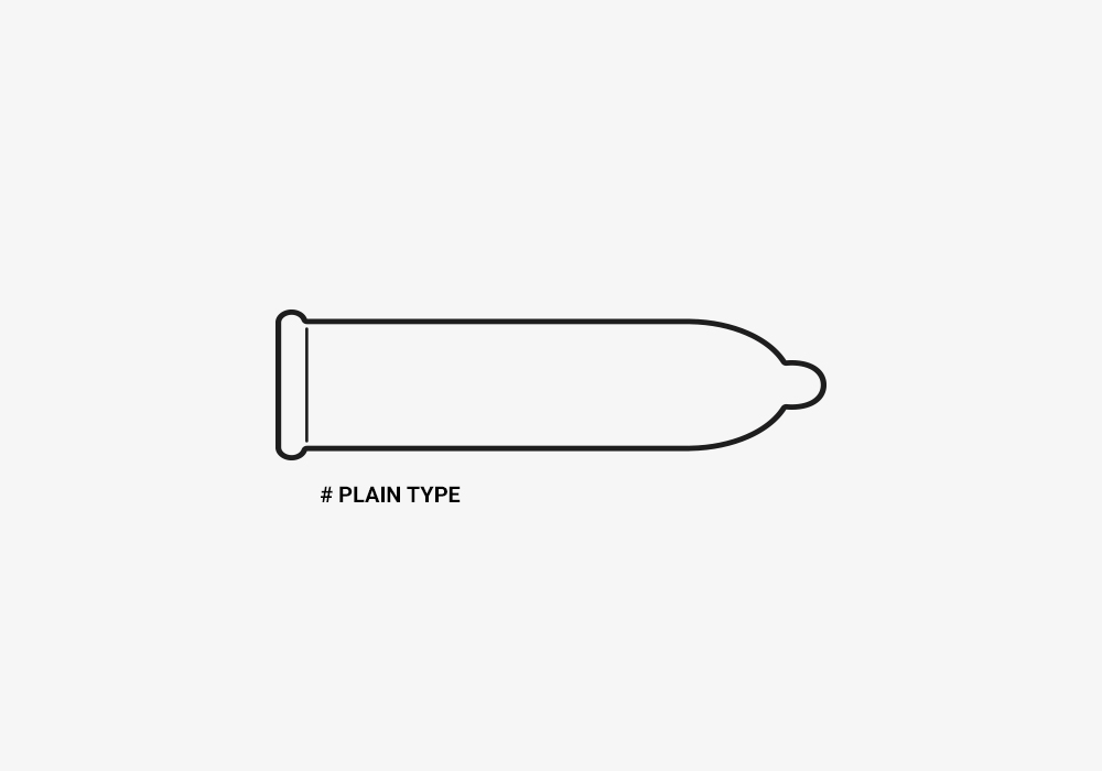 일반형 콘돔 형태(Plain type)