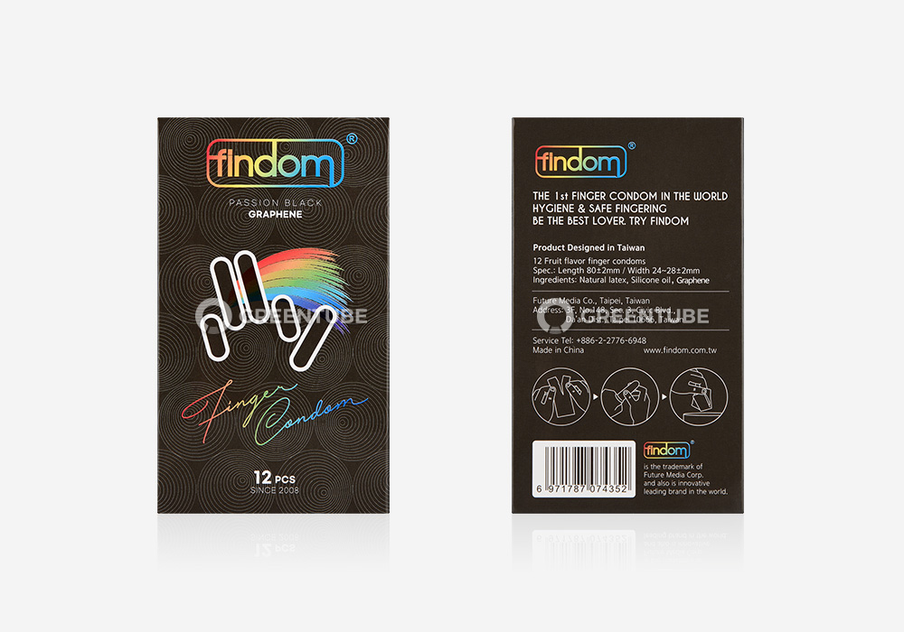 핀돔 그래핀 손가락 핑거 콘돔 외부 포장