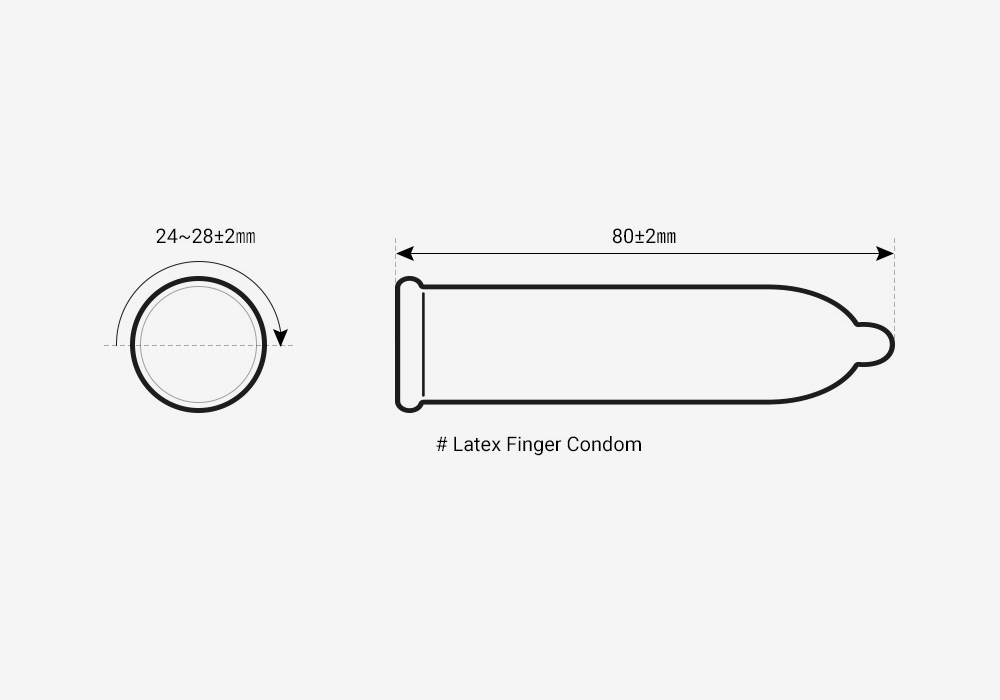 핀돔 오리지널 손가락 핑거 콘돔 기본 사양