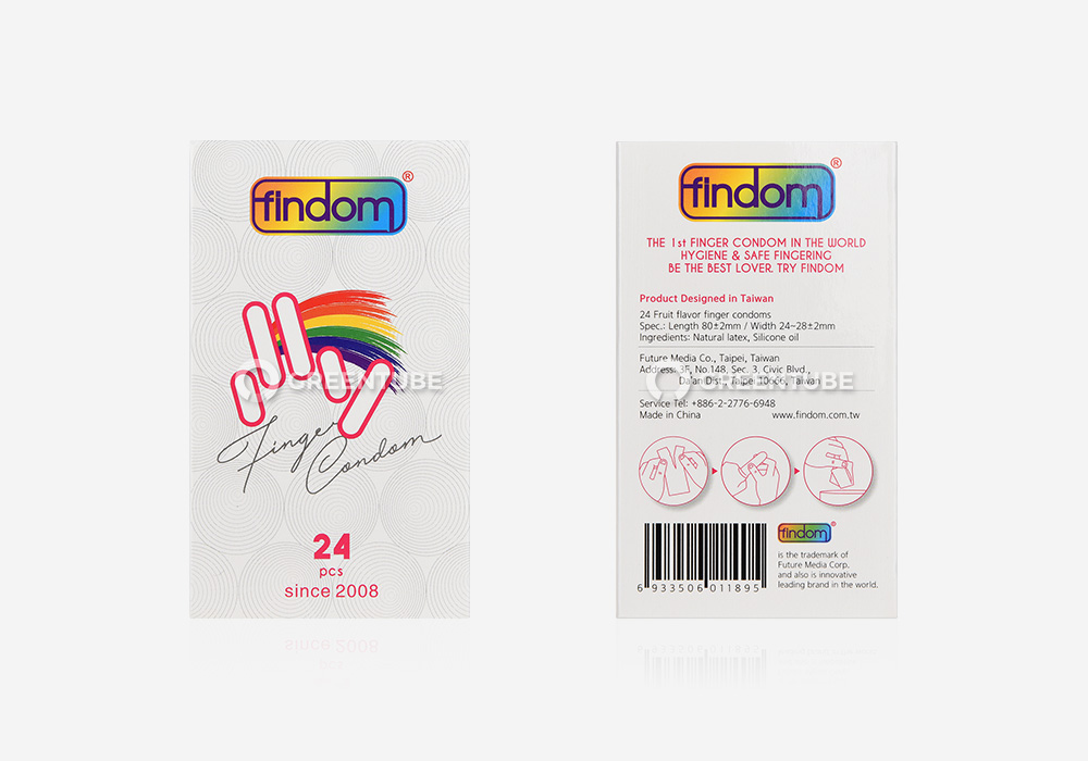 핀돔 오리지널 손가락 핑거 콘돔 외부 박스