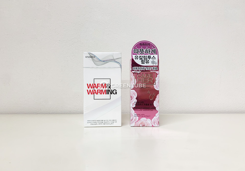 콘돔추천 엔시토 워밍 콘돔 + 케어허 워밍 마사지젤