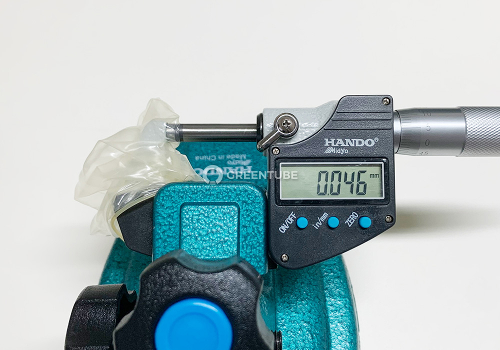 말표 말조심 콘돔 두께 측정