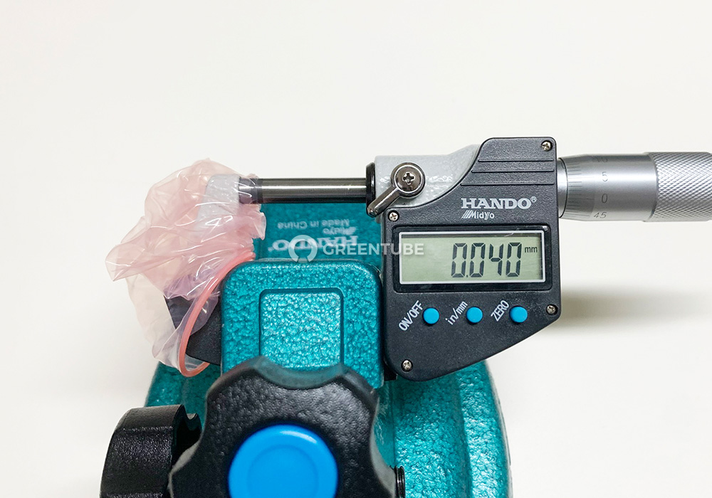 비아스킨 울트라씬 콘돔 두께 측정