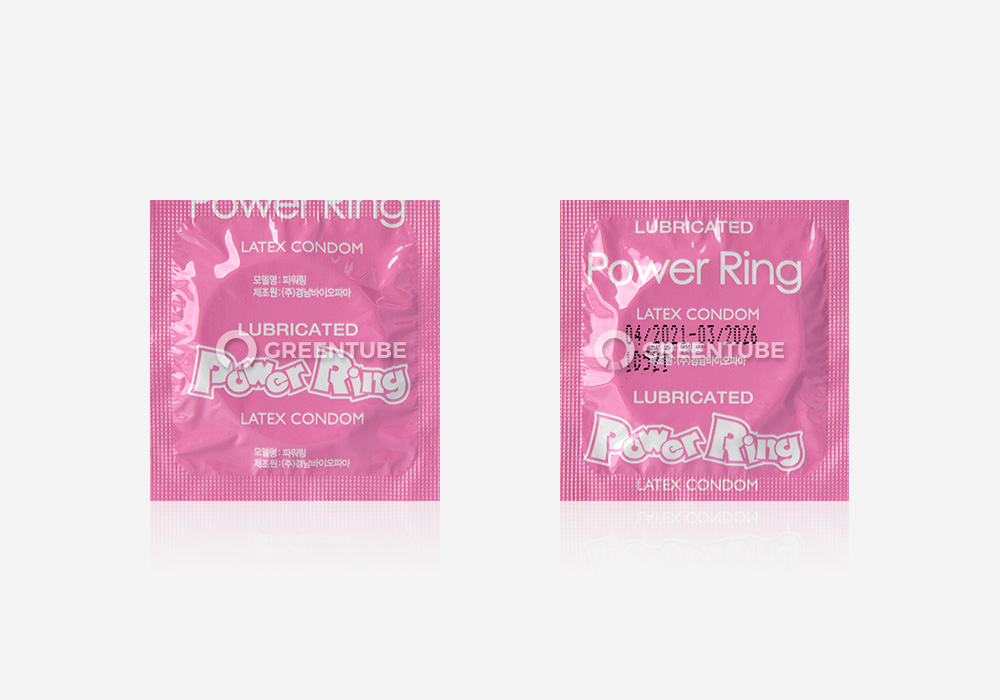 유니더스 파워링 콘돔 내부 포장 - 콘돔 전문 쇼핑몰 그린튜브