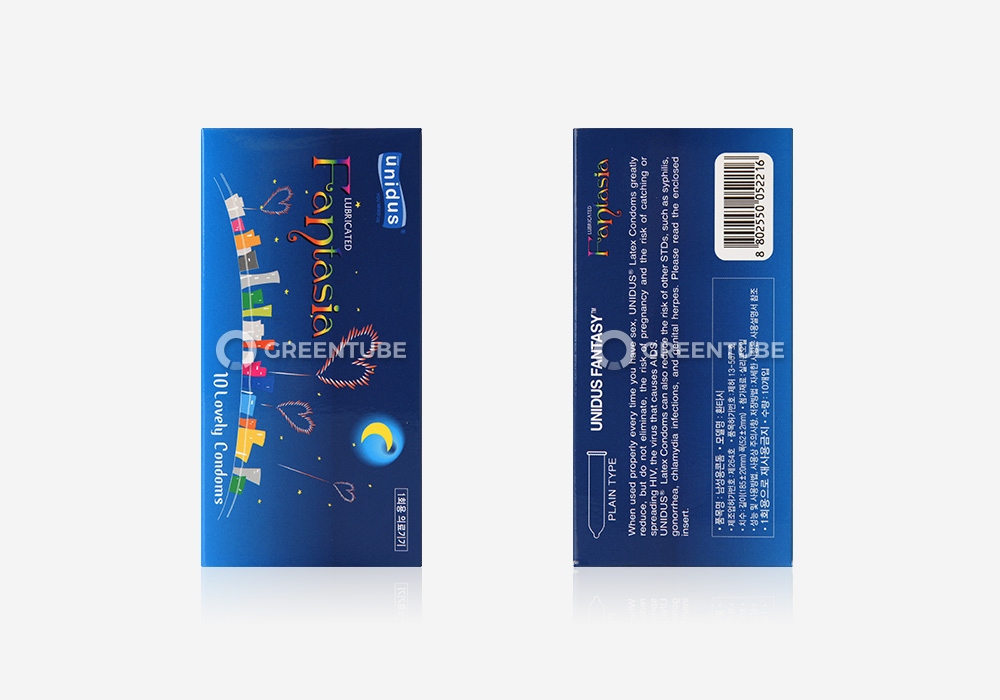유니더스 환타시아 콘돔 외부 포장 - 콘돔 전문 쇼핑몰 그린튜브