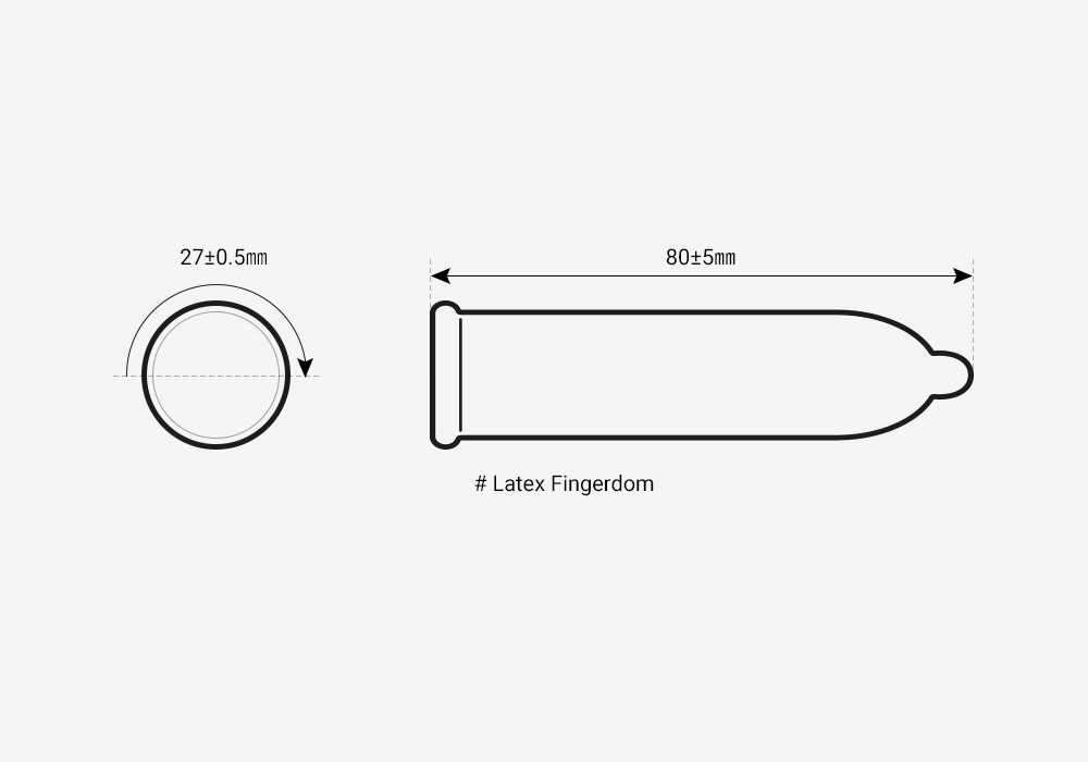 이브 핑커돔 손가락 콘돔 기본 사양