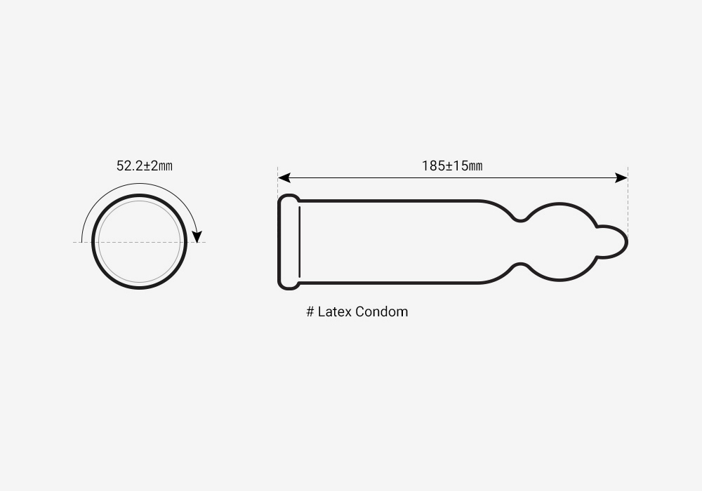 오카모토 러브돔 콘돔 기본 사양
