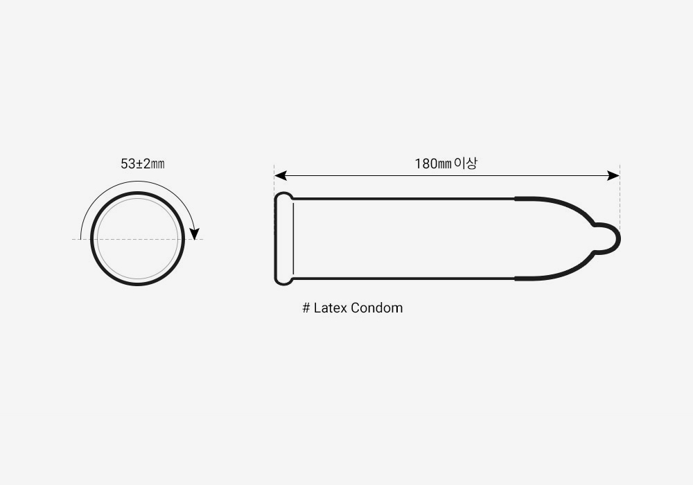 필링핏 롱파워헤드 콘돔 기본 사양
