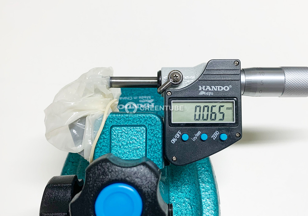 레드컨테이너 마이크로 도트 콘돔 두께 측정 - 콘돔 전문 쇼핑몰 그린튜브