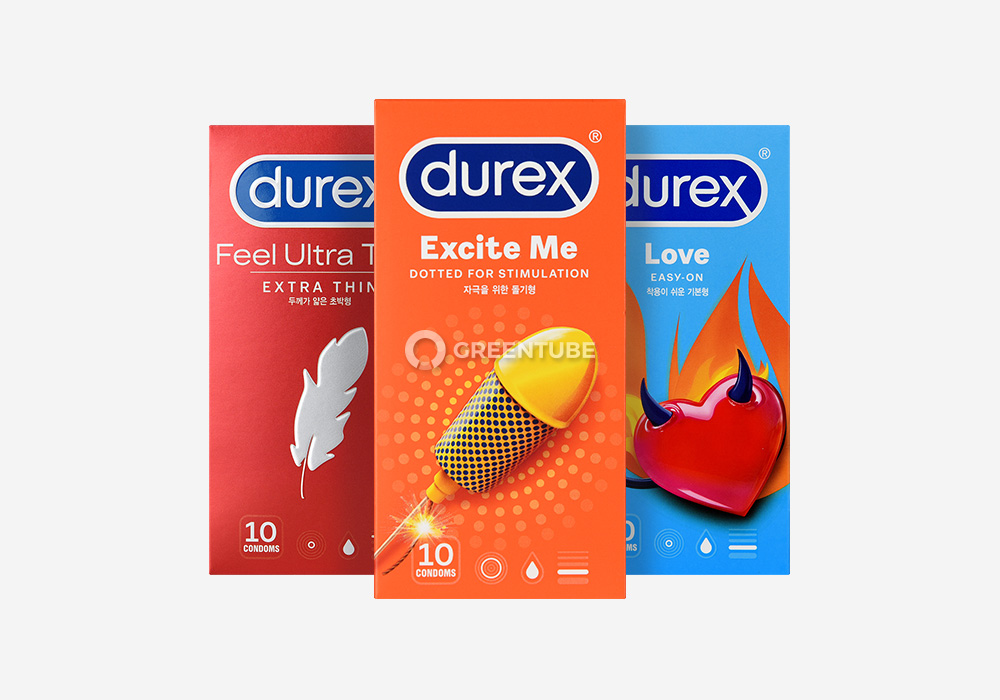 듀렉스 콘돔 라인업 3종 (필울트라씬, 익사이트미, 러브)