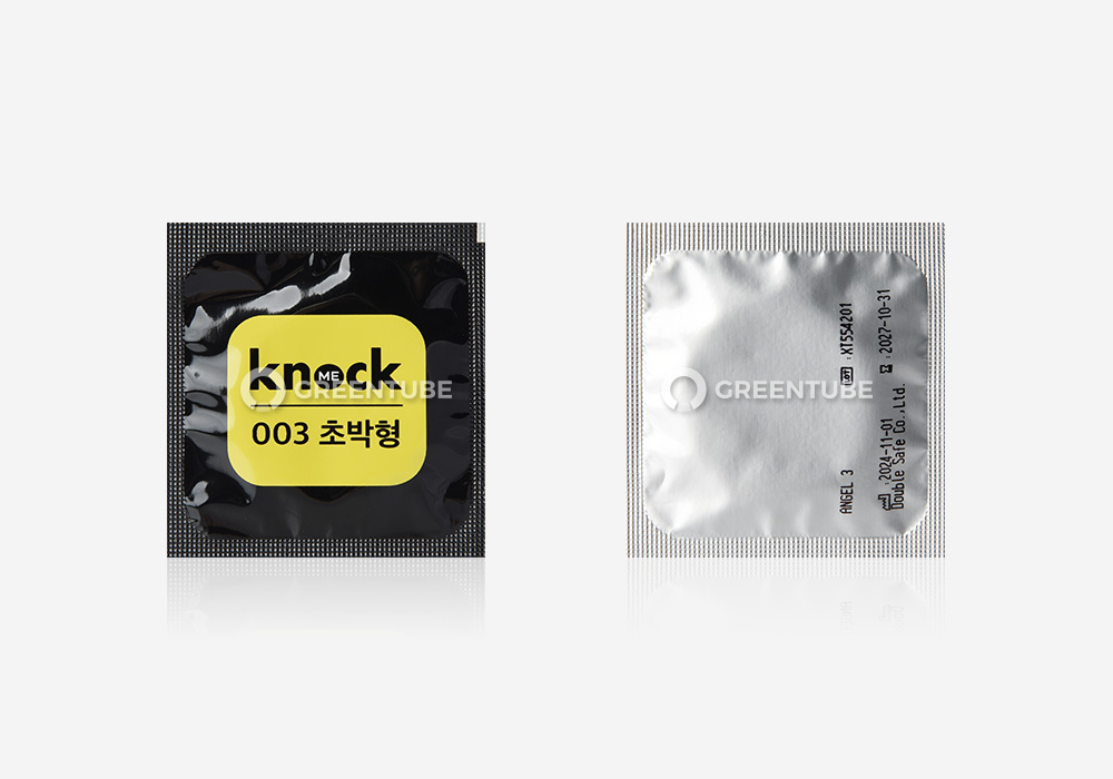 노크미 울트라씬 콘돔 내부 포장 - 콘돔 전문 쇼핑몰 그린튜브