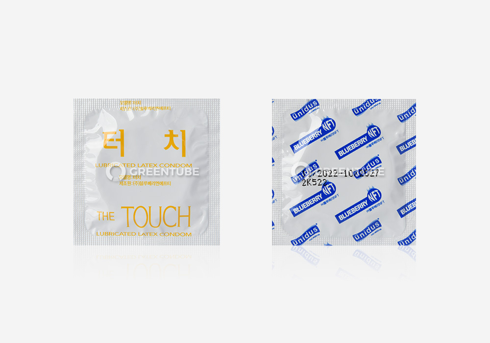 유니더스 더터치 콘돔 내부 포장 - 콘돔 전문 쇼핑몰 그린튜브