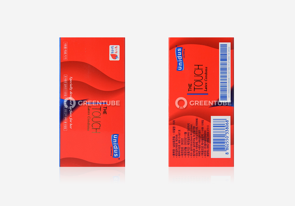 유니더스 더터치 콘돔 외부 포장 - 콘돔 전문 쇼핑몰 그린튜브